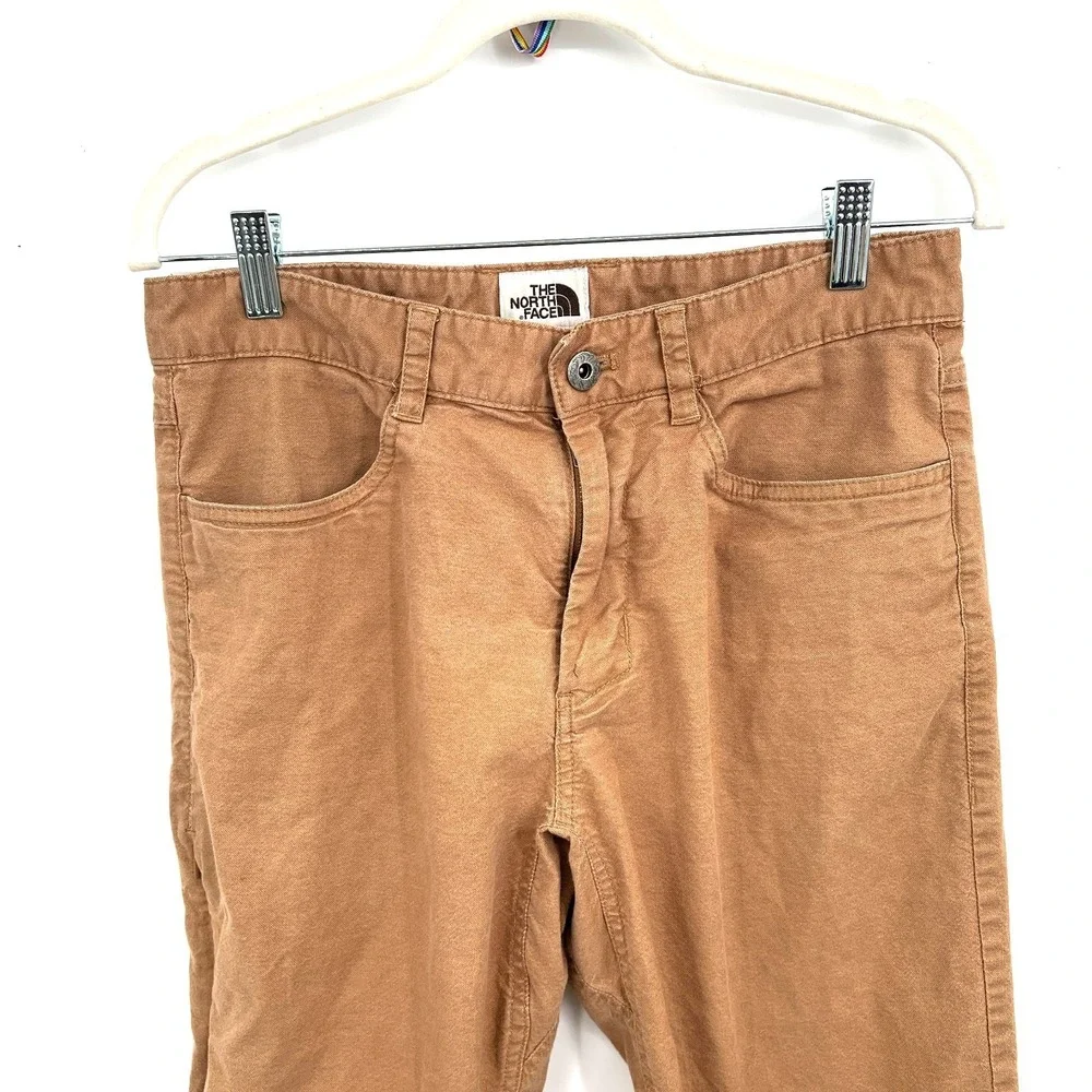 The North Face outdoor gorpcore tan brown trail pants 30 articulated knees